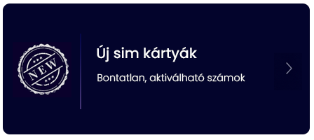 Új sim kártyák